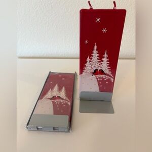 Flatyz Two Candle Handmade Decorative Flat Candle Christmas